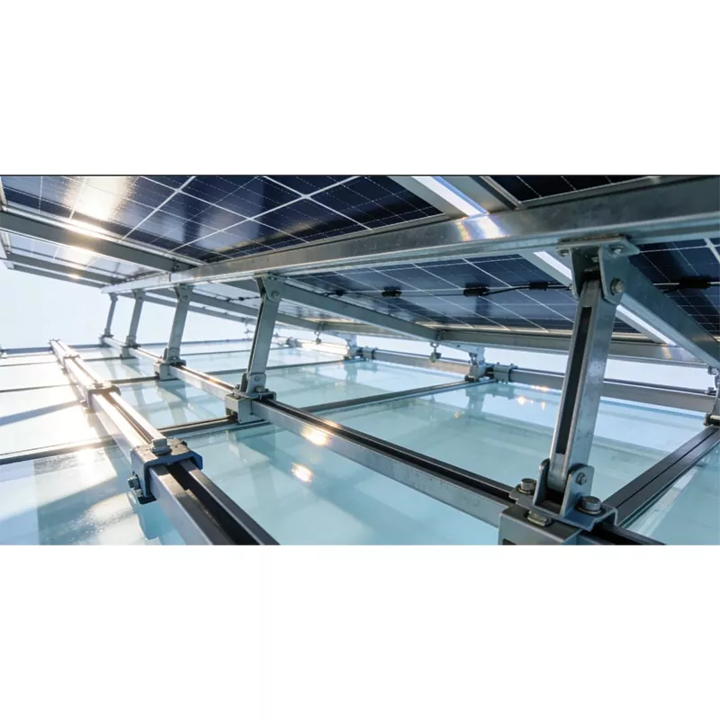 Система крепления фотоэлектрического навеса для автомобиля